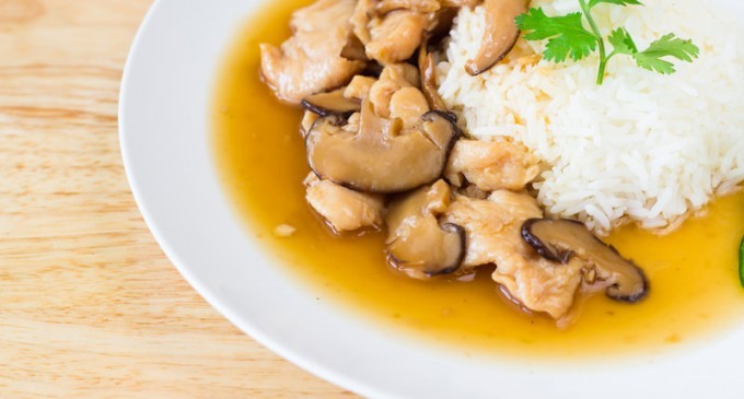 Zesty Chicken & Mushroom Over Rice