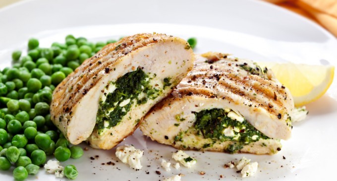 Goat Cheese Stuffed Chicken Breasts