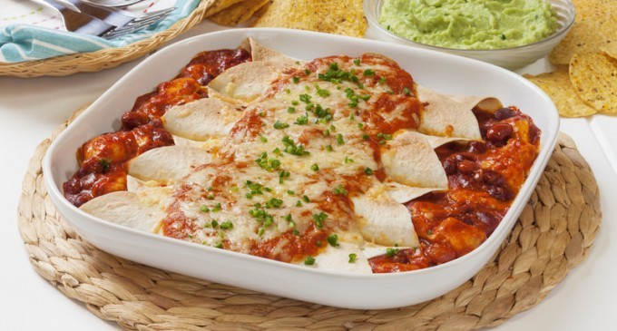 Quick Chicken Enchiladas