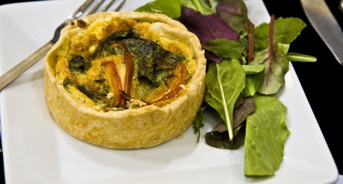 Warm, Flaky Quiche