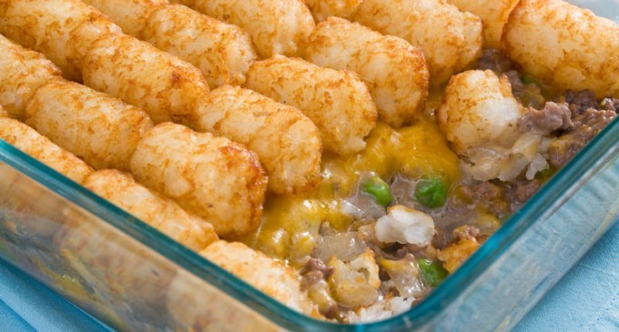 Cheesy Tator Tot Casserole