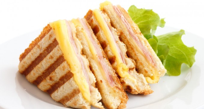Toasted Ham and Cheese Sandwich