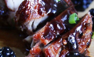 Pork Tenderloin With A Blackberry Hoisin Ginger Sauce