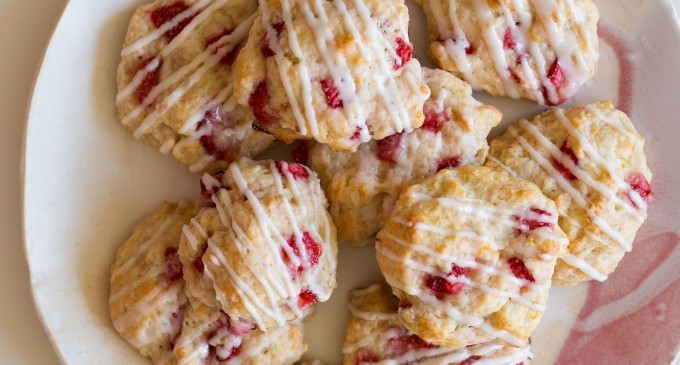 Vanilla Strawberry Short Cake Cookies