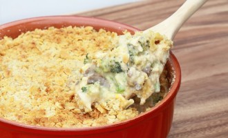 How To Make A Guilt Free Chicken, Broccoli & Mushroom Casserole