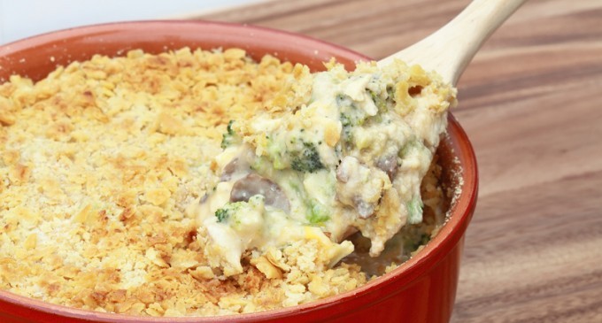 How To Make A Guilt Free Chicken, Broccoli & Mushroom Casserole