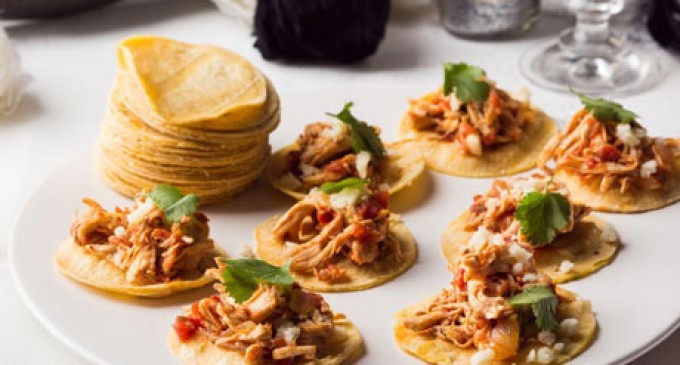 These Chicken Tacos In Chipotle-Tomato Sauce Are The Bomb!