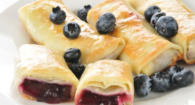 If You Like Crêpes Then You Are Going To Love These Blueberry Blintzes