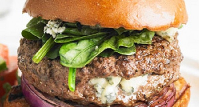 Once You Have A Blue Cheese Stuffed Burger With Spinach You Will Never Eat A Regular Hamburger Again