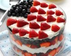 You Are Going To Want To Make This Creamy Red, White & Blue Layer Cake For Fourth Of July