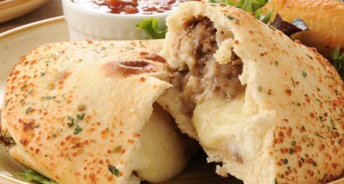 Philly Cheesesteak Calzone