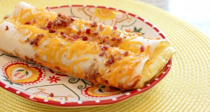 These Sausage & Bacon Stuffed Enchilada’s Taste So Damn Good – They’re Worth Waking Up For In The Morning