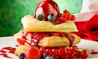 Enjoy Breakfast With A: Fresh Berry Stuffed Cream Puff.  They Are Perfect Any Time Of Day!