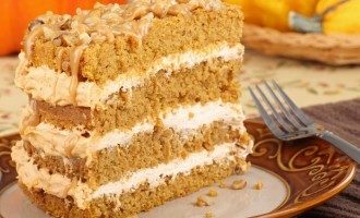 Pumpkin Almond Coffee Cake