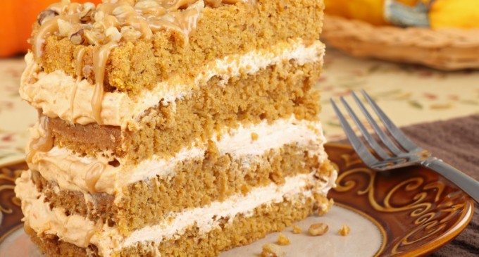 Pumpkin Almond Coffee Cake