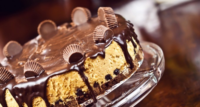 This Reeses Chocolate Peanut Butter Cup Cheesecake Is Rich Moist & Decadent
