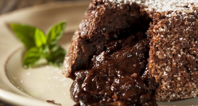 The Molten Chocolate Lava Cake Has Vanilla Beans, A Gooey-Center & A Creamy, Rich Frosting!