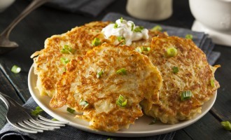 Mashed Potatoes Are Boring: These Onion, Cheddar & Bacon Potato Cakes Are Where It’s At!