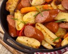 Cottage Potato Hash with Kielbasa, Peppers & Mushrooms