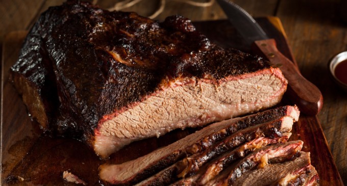 Are You Looking To Impress Someone? Check Out This Braised Brisket With A Bourbon Peach Glaze