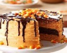 This Halloween-Inspired, Layered Orange & Chocolate Fudge Cake Is So Good It’s Scary!