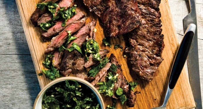 Serve This Tender Skirt Steak With A Festive Salsa Verde The Next Time You Fire Up The Grill!