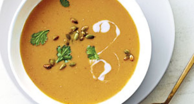 Tired Of Your Normal Soups? This Red Lentil & Pumpkin One Will Spice Things Up A Bit!