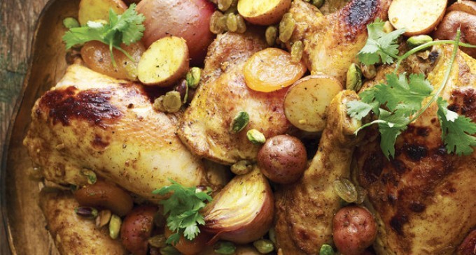 Take A Trip Around The World With This Delishious Moroccan Roasted Chicken!