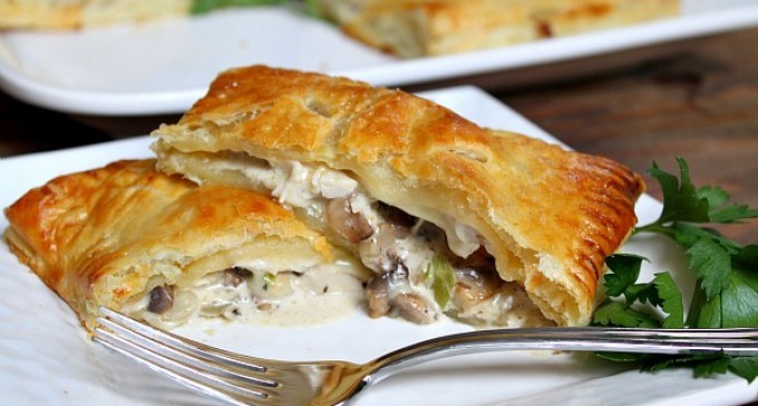 A Great Use Of Leftovers: Turkey, Swiss & Mushroom Puff Pastry Pockets