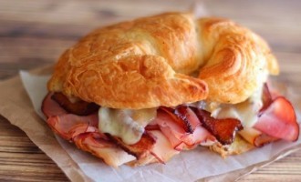 This Ham, Turkey & Bacon Croissant Sandwich Is Melt In The Mouth Fantastic!
