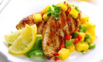 Cajun Rubbed Chicken Breasts With Avocado-Mango Infused Salsa