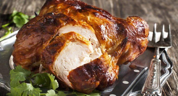 Delicious Dinner Idea: Brined & Roasted Chicken With Crisp Buttery Skin