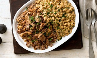 MMMMM… This Slow Cooked Pork Shoulder With White Beans Comes Out Amazing Every Time!