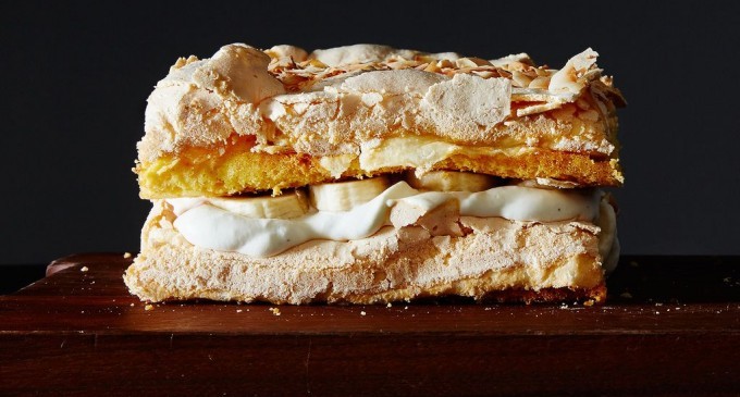 The Worlds Best Cake: Banana, Coconut Cream Sandwiched Between Layers Of Buttery Shortbread