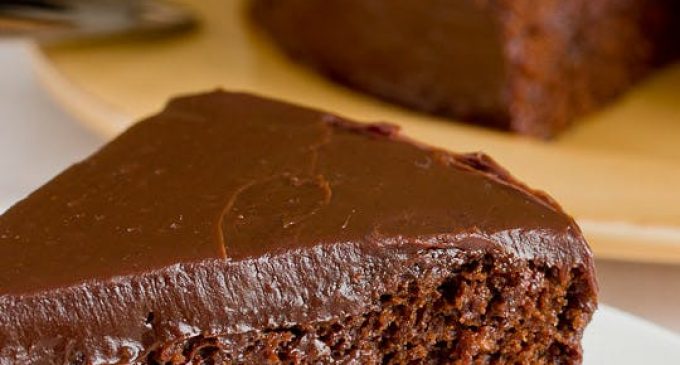 Southern-Styled Coffee Chocolate Cake With A Rich Chocolate Ganache Frosting