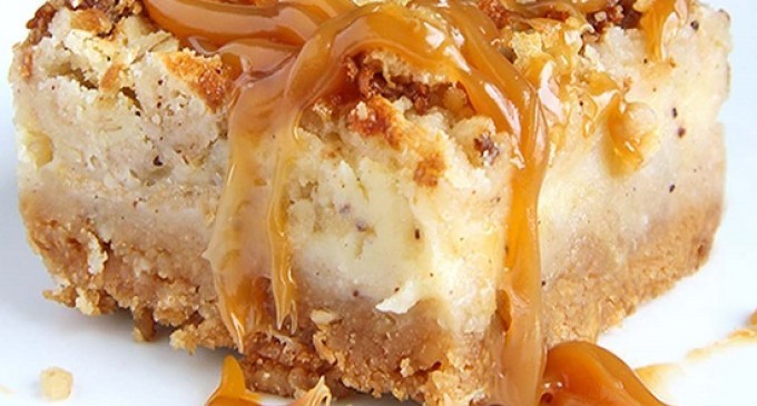 This Caramel Apple Cheesecake Bliss Bar Is Perfection