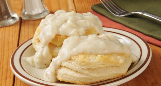 Classic Buttermilk Biscuits With Gravy