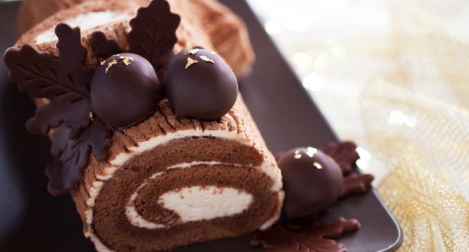 Celebrate The Holidays In Style With A Festive Chocolate Yule Log… They’re Traditional!