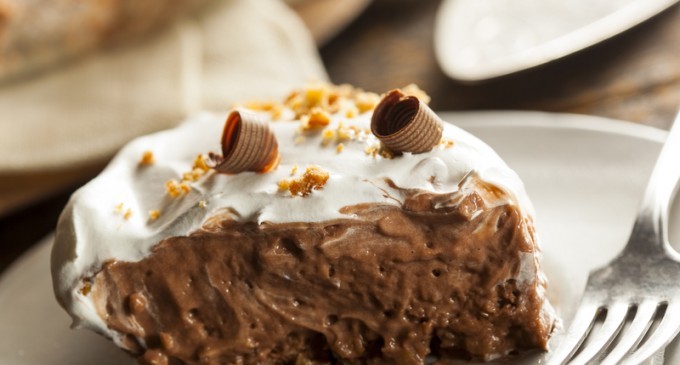 Caramel Chocolate French Silk Pie