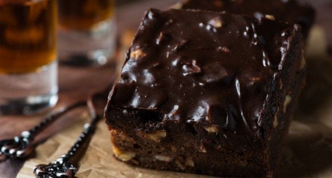 Simply Irresistible: Brownies With Peanut Butter & Butterscotch Ganache