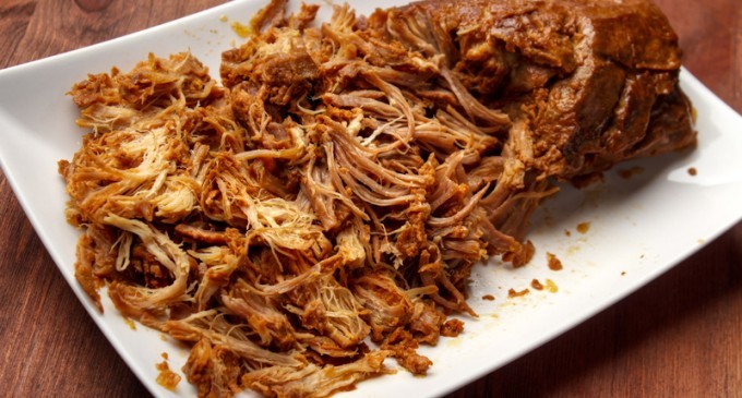 This Slow Cooked Pork Shoulder Comes Out Moist, Super Tender & Has A Delicious Sauce