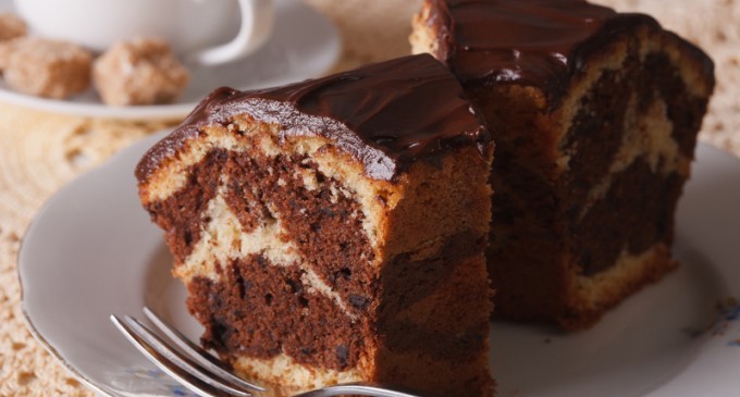 Dessert Idea: Make A Delicious Marble Cake With A Thick Whipped Chocolate Butter Cream