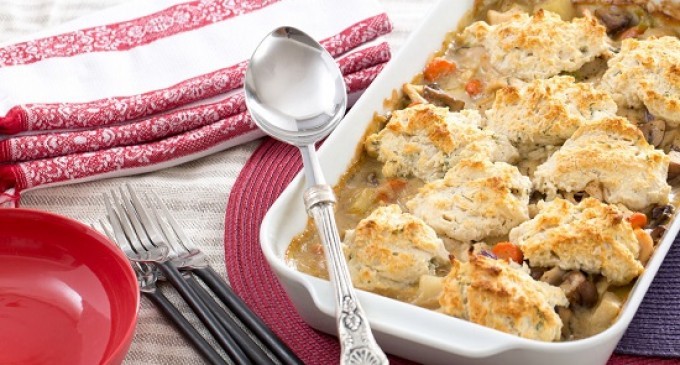 It’s Not A Soup & It’s Not A Casserole…This Biscuit-Topped Stew Is The Best!!