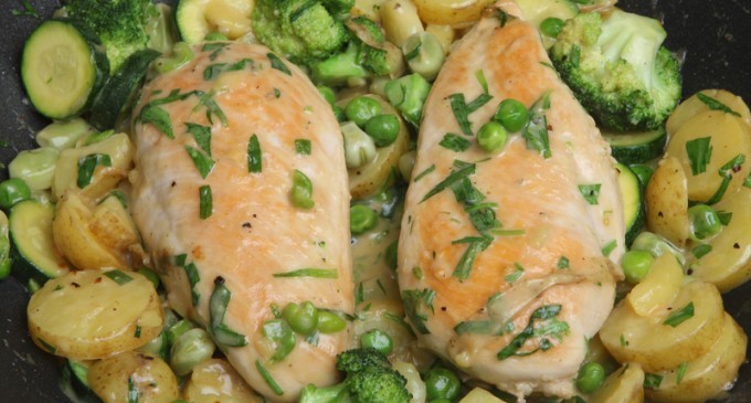 Easy & Packed With Veggies, This Chicken Tarragon Is Not To Be Missed!