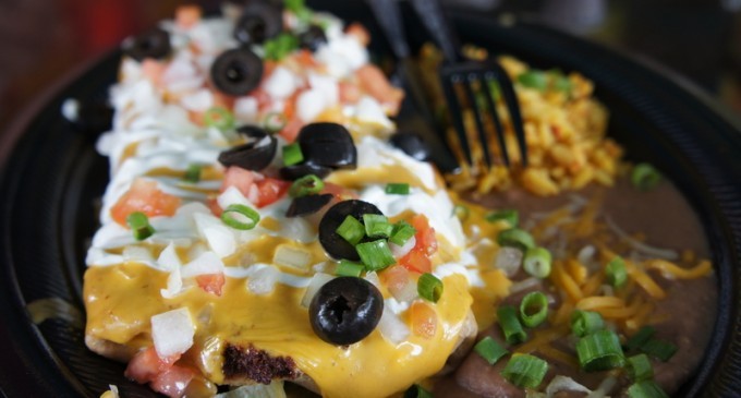 If You Like Chimichangas Then You Have To Try This Version. The Sauce That Is Poured Over Is Worth Every Bite