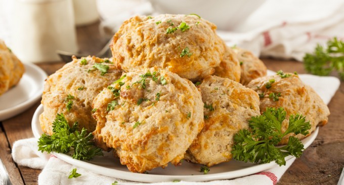 Dive In Guilt-Free…You’ll Never Guess What’s In These Cheddar-Cheese Biscuits!