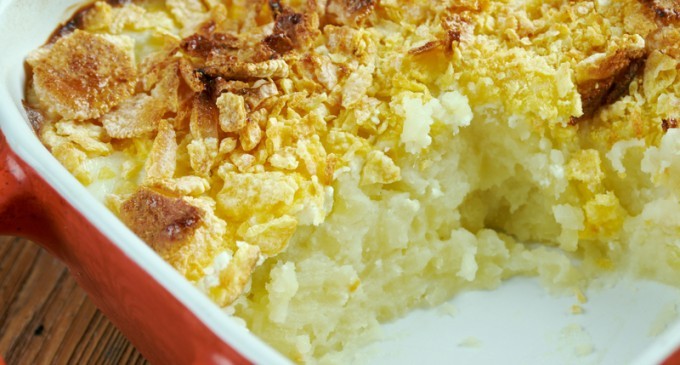 This Cheesy Potato Casserole A.K.A Funeral Potatoes Is Perfect For Any Occasion