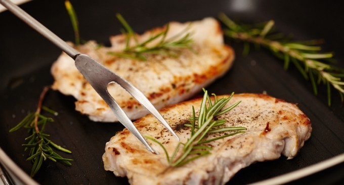This Is One Of Our Must Try Recipes: These Tantalizing Pork Chops Are Infused With Sherry & Rosemary