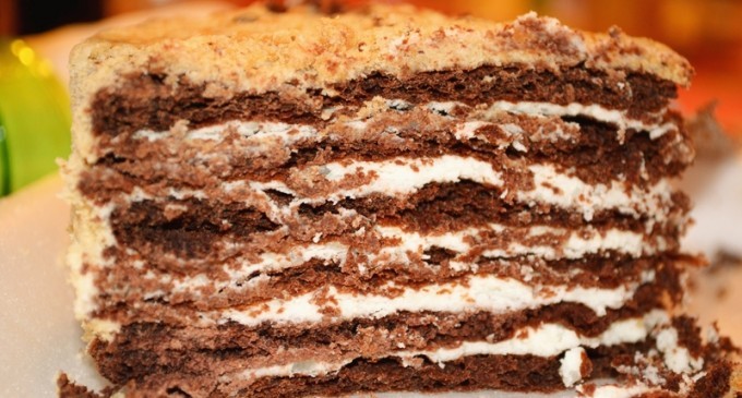 Chocolate Hazelnut Buttercream Cake With A Rich & Creamy Vanilla Frosting