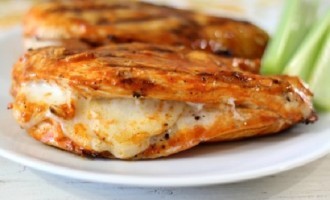 Grilled Buffalo Chicken Stuffed With Mozzarella